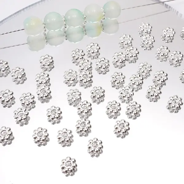 24 models 6mm hole diameter about 1.5mm silver 40 pcs/pack,chaincharmsupply.com