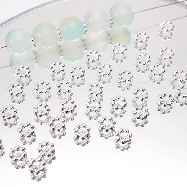 25 models 5mm hole diameter about 1.5mm silver 50 pcs/pack,chaincharmsupply.com