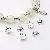 Wholesale Alloy Tori Spacer Beads Supply for Retailers - 28 models, 8mm, aperture about 2mm, silver, 50 pcs/pack