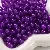 Glass Jelly Solid Color Beads Wholesale Supply for Retailers - Purple-6mm, hole diameter about 1mm, 50 pieces/pack