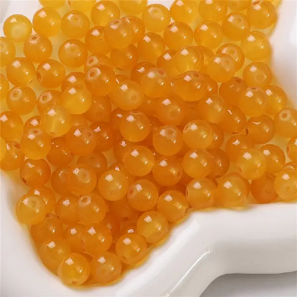 Orange-10mm, aperture about 1.5mm, 20 pieces per pack,chaincharmsupply.com