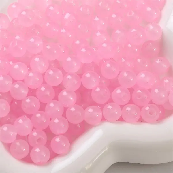 Pink-10mm, aperture about 1.5mm, 20 pieces per pack,chaincharmsupply.com