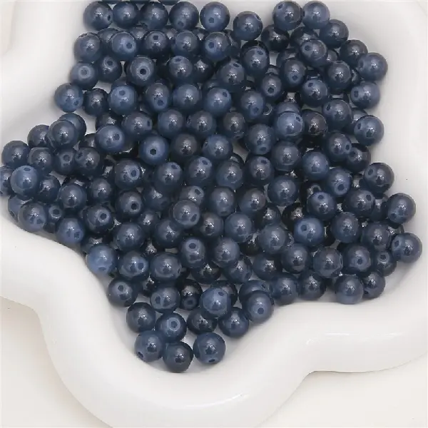 Gray blue-10mm, aperture about 1.5mm, 20 pieces per pack,chaincharmsupply.com