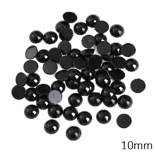 Round diameter about 10mm, 50 pieces/pack,chaincharmsupply.com