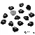 Black Animal Eyes Beads Wholesale | Durable Diy Supply - Triangle about 15x20mm black 50 pieces/pack