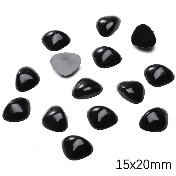 Triangle about 15x20mm black 50 pieces/pack,chaincharmsupply.com