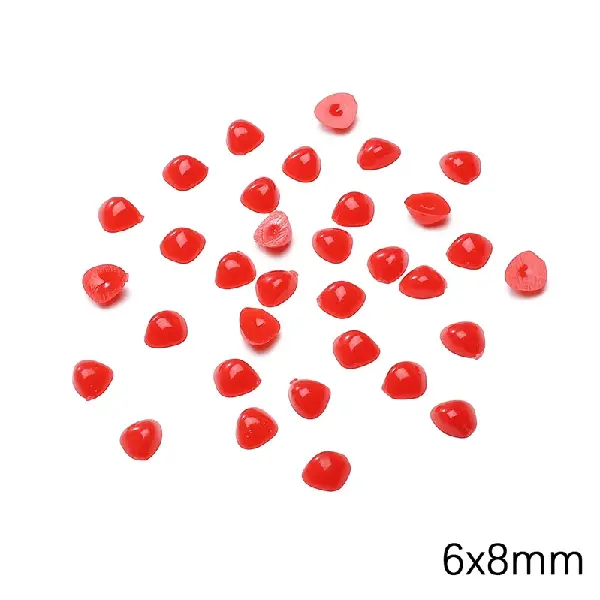 Triangle about 6x8mm red 200 pieces/pack,chaincharmsupply.com