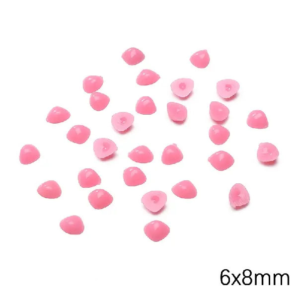 Triangle about 6x8mm pink 200 pieces/pack,chaincharmsupply.com