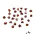 Black Animal Eyes Beads Wholesale | Durable Diy Supply - Triangular shape about 6x8mm, coffee color, 200 pieces/pack