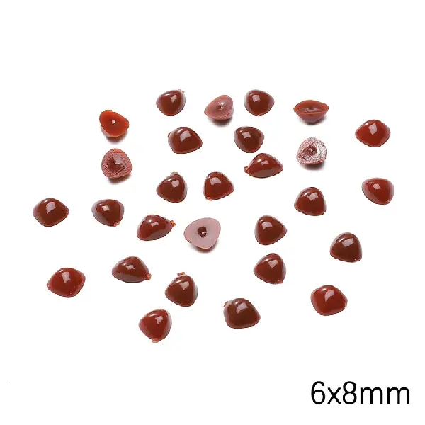 Triangular shape about 6x8mm, coffee color, 200 pieces/pack,chaincharmsupply.com