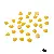 Black Animal Eyes Beads Wholesale | Durable Diy Supply - Triangle about 6x8mm yellow 200 pieces/pack