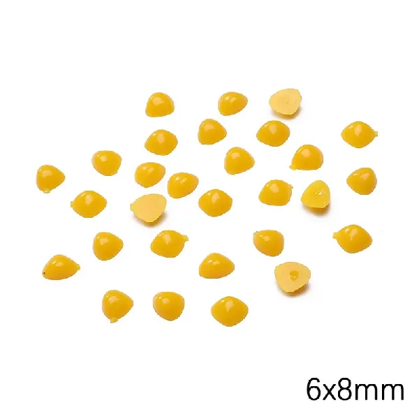 Triangle about 6x8mm yellow 200 pieces/pack,chaincharmsupply.com