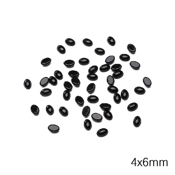 Oval size is about 4x6mm, 100 pieces/pack,chaincharmsupply.com