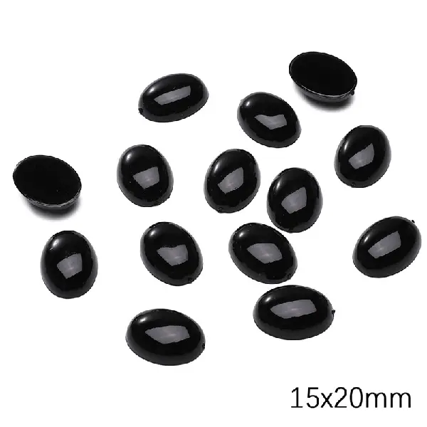 Oval size is about 15x20mm, 10 pieces/pack,chaincharmsupply.com