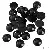 Black Animal Eyes Beads Wholesale | Durable Diy Supply - Acrylic animal eyes, diameter about 24mm, thickness about 8.8mm, black 10 pieces/pack