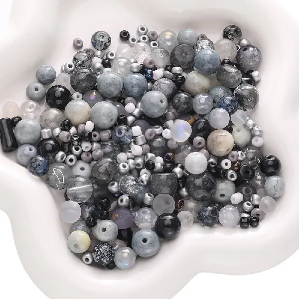 Black series-3-12mm 30g/pack (about 90-120 pieces, for reference only),chaincharmsupply.com