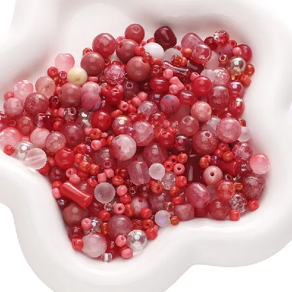 Red series-3-12mm 30g/pack (about 90-120 pieces, for reference only),chaincharmsupply.com