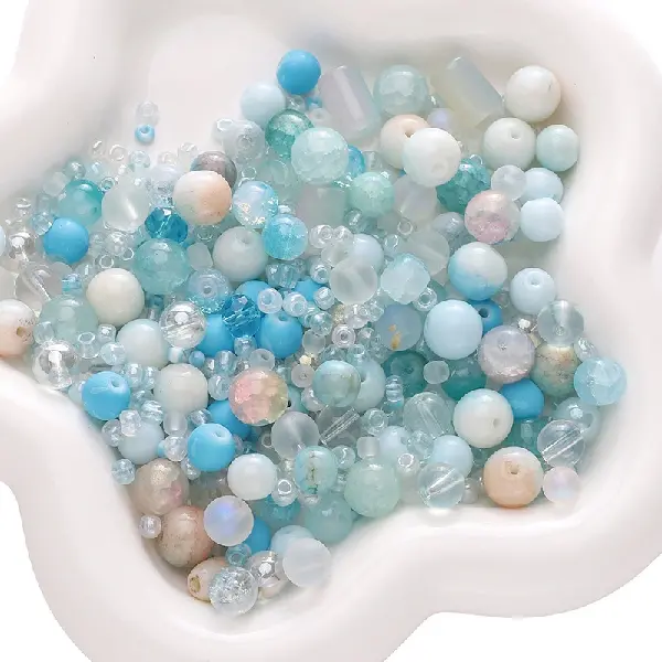 Blue series-3-12mm 30g/pack (about 90-120 pieces, for reference only),chaincharmsupply.com