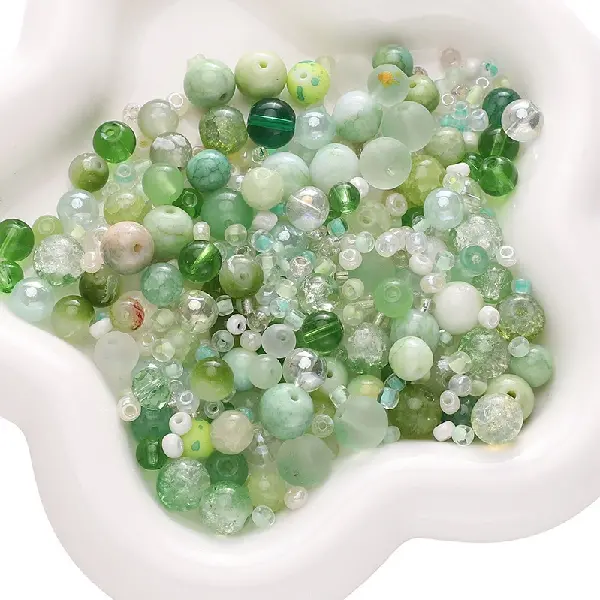 Green series-3-12mm 30g/pack (about 90-120 pieces, for reference only),chaincharmsupply.com
