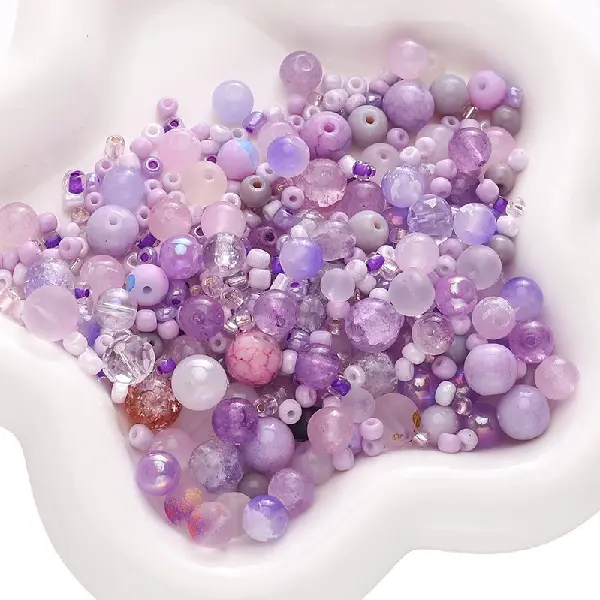 Purple series-3-12mm 30g/pack (about 90-120 pieces, for reference only),chaincharmsupply.com