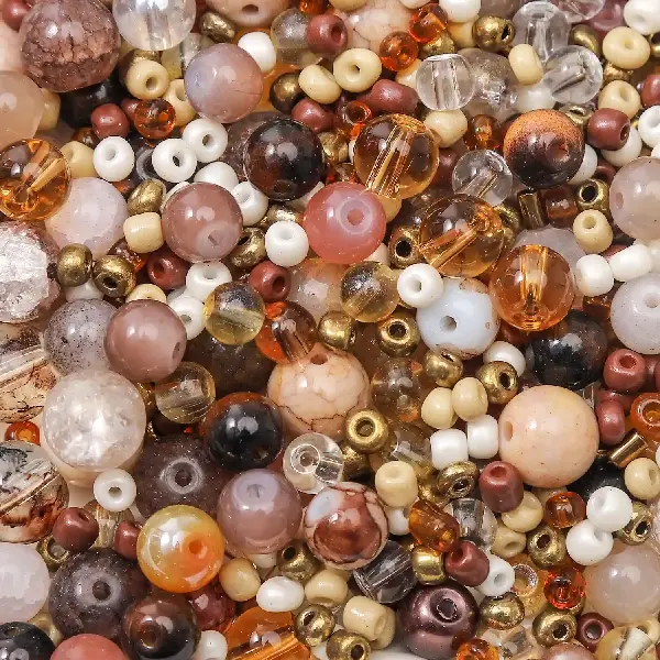 Coffee color series-3-12mm 30g/pack (about 90-120 pieces, for reference only),chaincharmsupply.com
