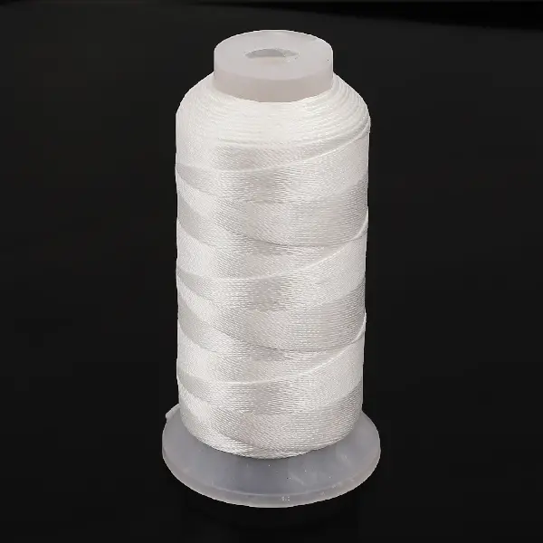 Nine-strand white, about 300 meters/roll, wire diameter about 0.75mm,chaincharmsupply.com