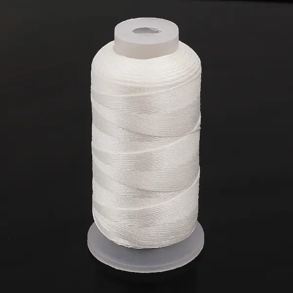 Fifteen strands, white, about 240 meters/roll, wire diameter about 1mm,chaincharmsupply.com