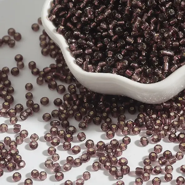 Dark purple-4mm hole diameter 1mm 15g/pack about 150 pieces,chaincharmsupply.com