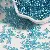 Glass Transparent Silver-filled Rice Beads Supply for Wholesale - Lake blue-3mm aperture 0.8mm 15g/pack about 500 pieces