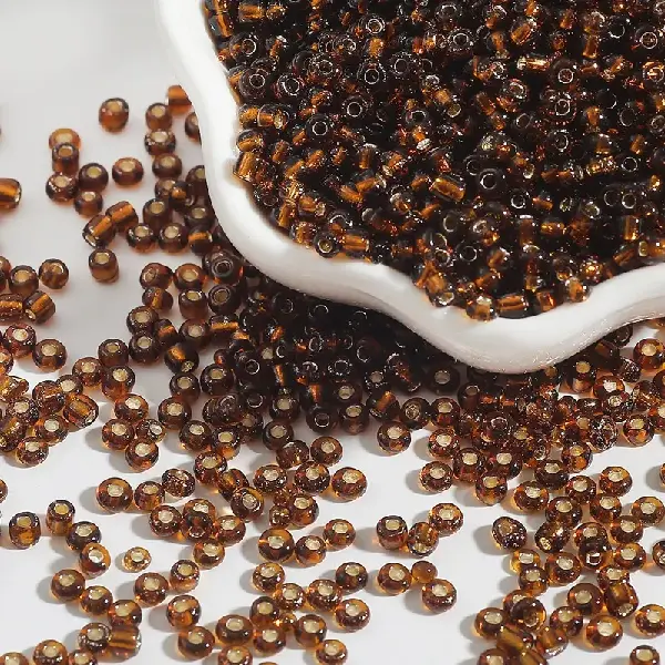 Dark brown color-4mm hole diameter 1mm 15g/pack about 150 pieces,chaincharmsupply.com