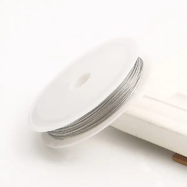 Natural steel wire-0.8mm about 8 meters/roll,chaincharmsupply.com