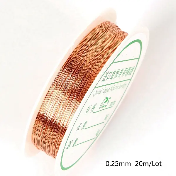 Red copper color 0.25MM18 meters/roll,chaincharmsupply.com