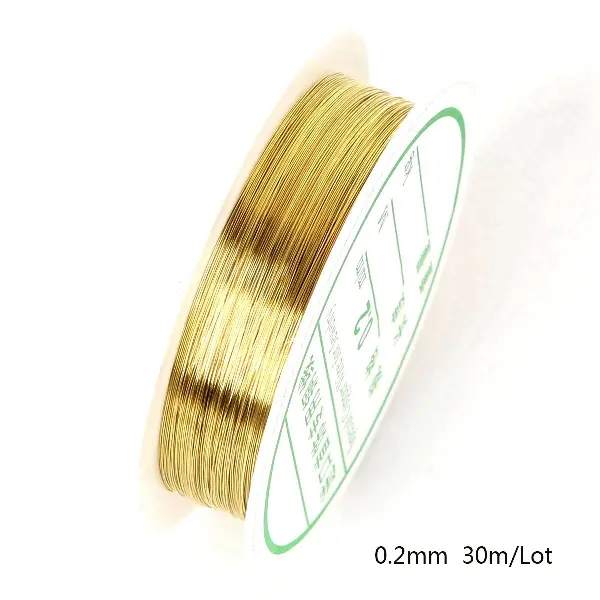 Gold 0.2MM20 meters/roll,chaincharmsupply.com