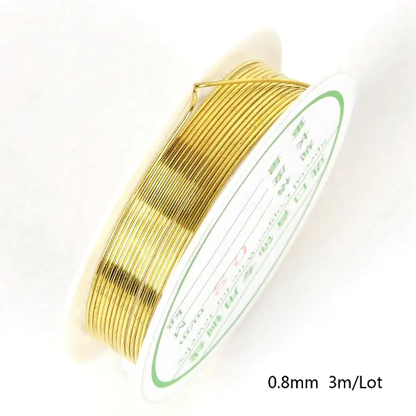 Gold 0.8MM2.5 meters/roll,chaincharmsupply.com