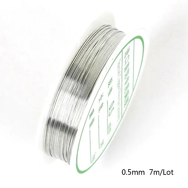 Silver 0.5MM6.5 meters/roll,chaincharmsupply.com