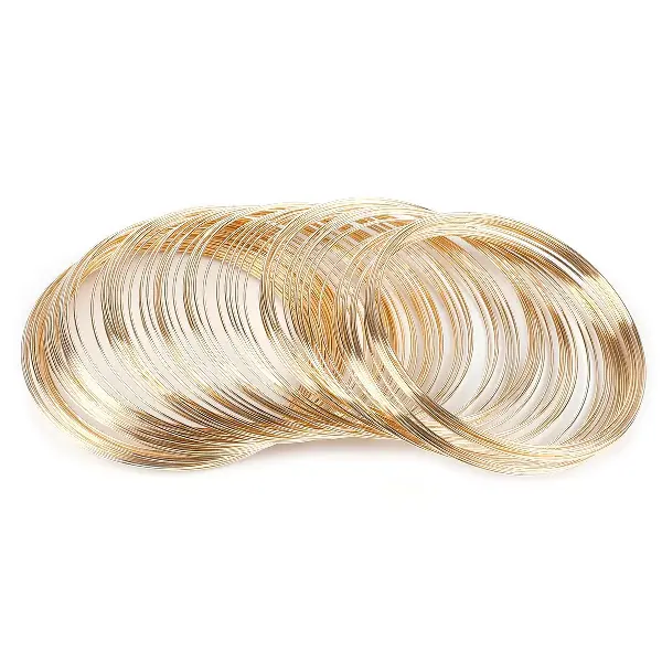 Electroplated KC gold-thickness 0.6mm, diameter 6cm, 100 circles/pack,chaincharmsupply.com