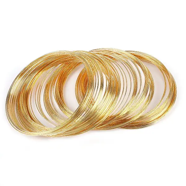 Electroplated gold-thickness 0.6mm, diameter 6cm, 100 circles/pack,chaincharmsupply.com