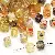 Wholesale Acrylic High-Gloss Two-Color Square Beads Supply - Yellow-6x6mm, hole diameter about 1mm, 10g/pack, about 40 pieces