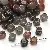 Wholesale Acrylic High-Gloss Two-Color Square Beads Supply - Gray green-6x6mm, hole diameter about 1mm, 10g/pack, about 40 pieces