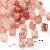 Wholesale Acrylic High-Gloss Two-Color Square Beads Supply - Flesh pink-6x6mm, hole diameter about 1mm, 10g/pack, about 40 pieces