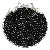 Wholesale 3/4mm Acrylic Solid Color Round Beads for Diy Charm Supply - Black - about 3mm, aperture about 1mm (about 1800 pieces)