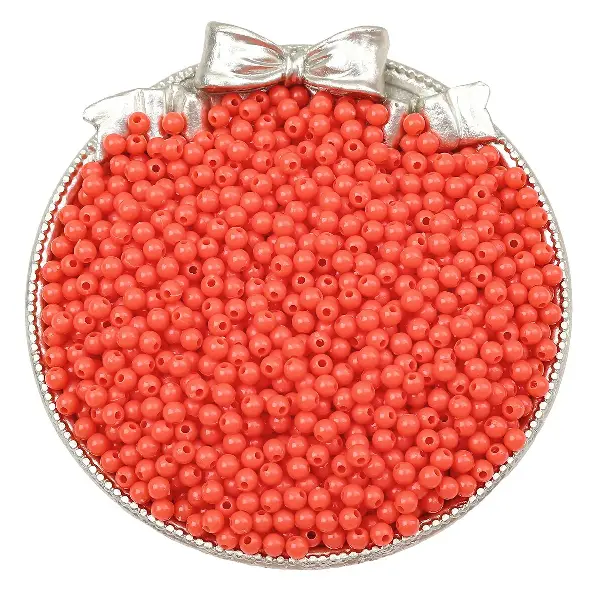 Light red - about 4mm, aperture about 1mm (about 300 pieces),chaincharmsupply.com