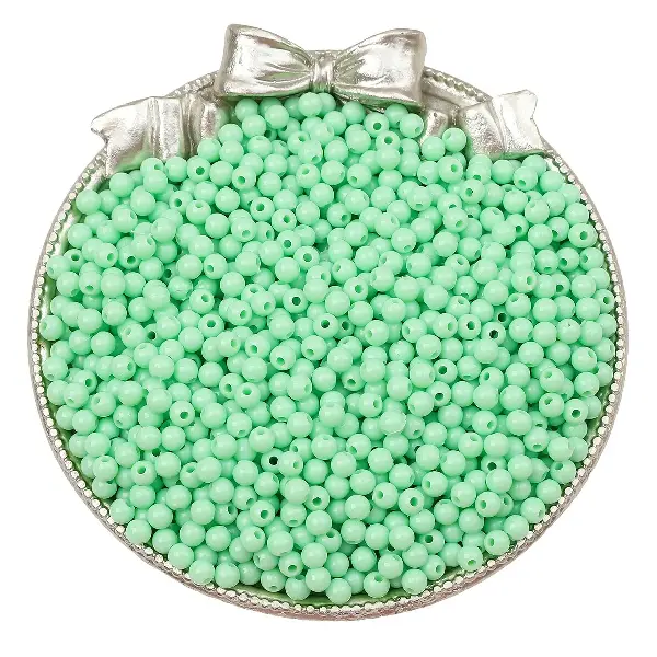 Light green - about 3mm, aperture about 1mm (about 1800 pieces),chaincharmsupply.com
