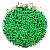 Wholesale 3/4mm Acrylic Solid Color Round Beads for Diy Charm Supply - Green - about 3mm, aperture about 1mm (about 1800 pieces)