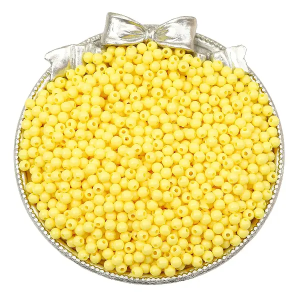 Yellow - about 4mm, aperture about 1mm (about 300 pieces),chaincharmsupply.com