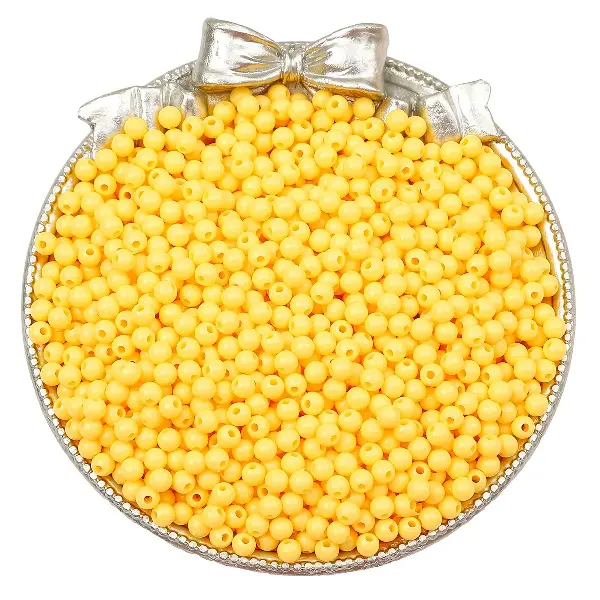 Dark yellow - about 3mm, hole diameter about 1mm (about 1800 pieces),chaincharmsupply.com