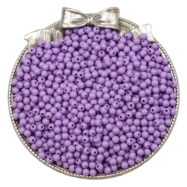 Purple - about 4mm, aperture about 1mm (about 300 pieces),chaincharmsupply.com