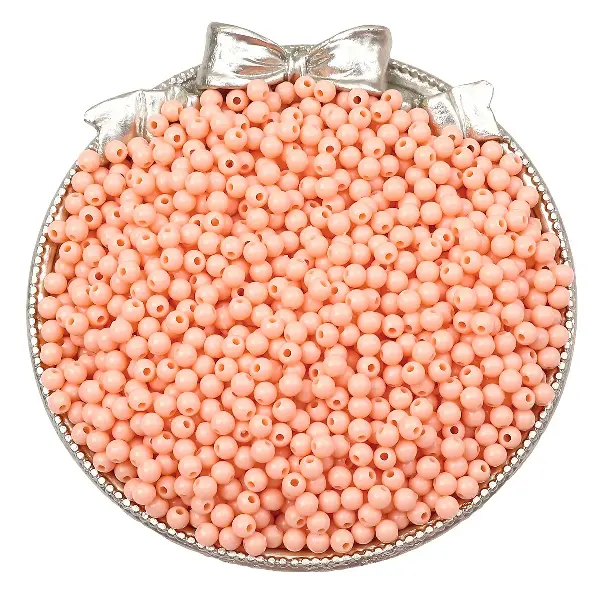Snow bud color - about 3mm, hole diameter about 1mm (about 1800 pcs),chaincharmsupply.com