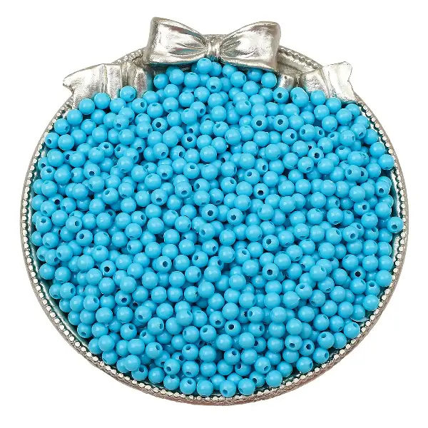 Dark blue - about 3mm, aperture about 1mm (about 1800 pieces),chaincharmsupply.com