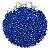 Wholesale 3/4mm Acrylic Solid Color Round Beads for Diy Charm Supply - Royal blue - about 4mm, aperture about 1mm (about 300 pieces)